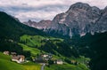 Small alpine villages nearby La Valle Royalty Free Stock Photo