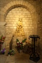 Small altar in the cathedral in Reims Royalty Free Stock Photo