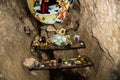 Small altar inside of the Bolii Cave