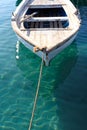 Small Anchored Fishing Boat Royalty Free Stock Photo