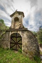 Small and Ancient Votive Shrine on the Coast of Lake Garda - Veneto Italy Royalty Free Stock Photo