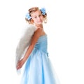 Small angel in blue dress