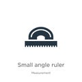 Small angle ruler icon vector. Trendy flat small angle ruler icon from measurement collection isolated on white background. Vector Royalty Free Stock Photo