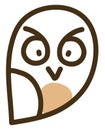 Small angry owl, icon