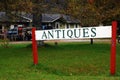 A small antique store