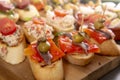 Tapas or antipasto starters Royalty Free Stock Photo