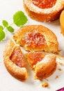 Small apple filled cakes Royalty Free Stock Photo