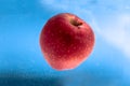 Small apple in see trough water Royalty Free Stock Photo