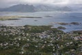 Stamsund shot from a mountain Royalty Free Stock Photo