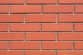 Loft background new brick wall. A small fragment of a new beautiful brick wall close up. Royalty Free Stock Photo