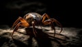 Small arthropod in nature yellow wasp stinging pain generated by AI