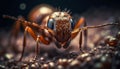 Small arthropods in nature bee, ant, wasp generated by AI