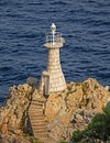 A small automatic lightouse Royalty Free Stock Photo