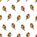 Small autumn leaf seamles pattern