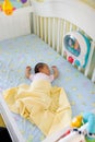 Small baby in Big Crib