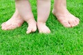 Small baby feet Learn to walk Royalty Free Stock Photo