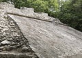 Small ballfield in the COBA Zona Arqueologica Royalty Free Stock Photo