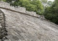 Small ballfield in the COBA Zona Arqueologica Royalty Free Stock Photo