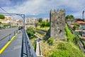 Small bastion near road to bridge in the city of Porto