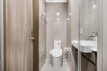 A small bathroom in the condominium Royalty Free Stock Photo