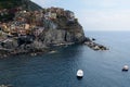 Small bay and port in Manarola city