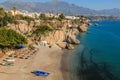 Small beach in Nerja from the viewpoint in Nerja