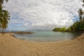 Small beach on Pointe du Bout with a view on Fort-de-France - Martinique