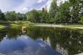 A small beautiful pond. Moscow