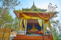 The small beautiful shrine in Wat Phrathat Doi Kong Mu, Mae Hong Son, Thailand