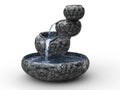 Small beautiful zen fountain Royalty Free Stock Photo