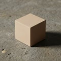Enhancing the cube s clean geometric form and contrasting with the Royalty Free Stock Photo