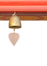 A small bell hanging under the temple roof Royalty Free Stock Photo