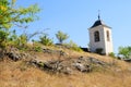 Small bell-tower built over cave monastery, Old Orhei, Moldova. Royalty Free Stock Photo