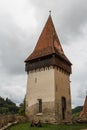 Small Biertan village with fortified church