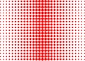 Small And Big Red Polka Dots Vector White Background, Seamless Background. Royalty Free Stock Photo