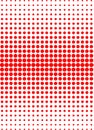 Small And Big Red Polka Dots Vector White Background, Seamless Background. Royalty Free Stock Photo