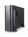 Small black desktop computer isolated with clipping path