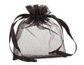 Small black gauze present bag Royalty Free Stock Photo