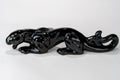 Small Black Panther Ceramic Porcelin Decorative 1950 1960