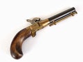 Small Black Powder Pistol, angled Royalty Free Stock Photo