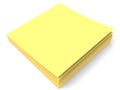 Small block of yellow sticky notes