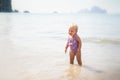 Small blonde baby girl Royalty Free Stock Photo