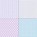 Small blue purple vector geometric patterns Royalty Free Stock Photo
