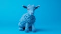 Knitted Wool Sheep In 8k Resolution Monochromatic Graphic Design