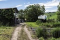 Small boat in the countryside Royalty Free Stock Photo