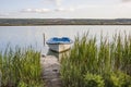 Small boat docked Royalty Free Stock Photo