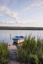 Small boat docked Royalty Free Stock Photo