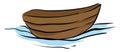 Small boat, illustration, vector