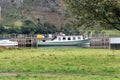 Small boat at mooring Royalty Free Stock Photo