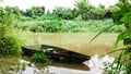 Small boat in Pasak River